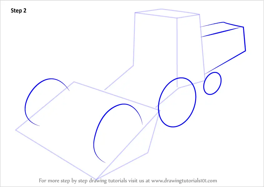 Learn How to Draw Combine Harvester (Other) Step by Step Drawing