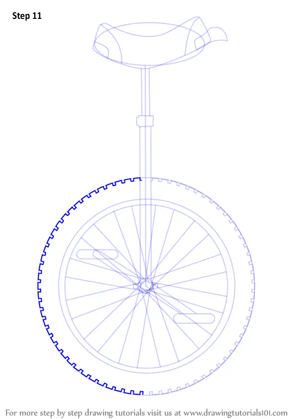 Learn How to Draw a Unicycle (Other) Step by Step Drawing Tutorials