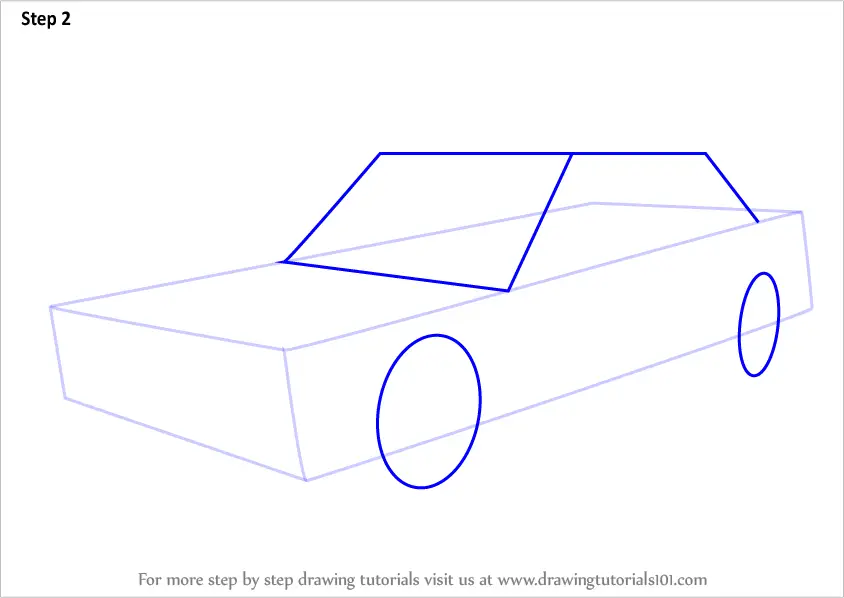 Step by Step How to Draw a Police Car : DrawingTutorials101.com