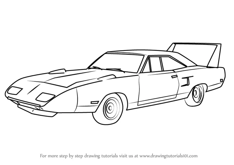 Learn How to Draw 1970 Plymouth Superbird (Sports Cars) Step by Step ...