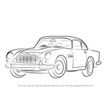 How to Draw Aston Martin DB5 aka James Bond Car