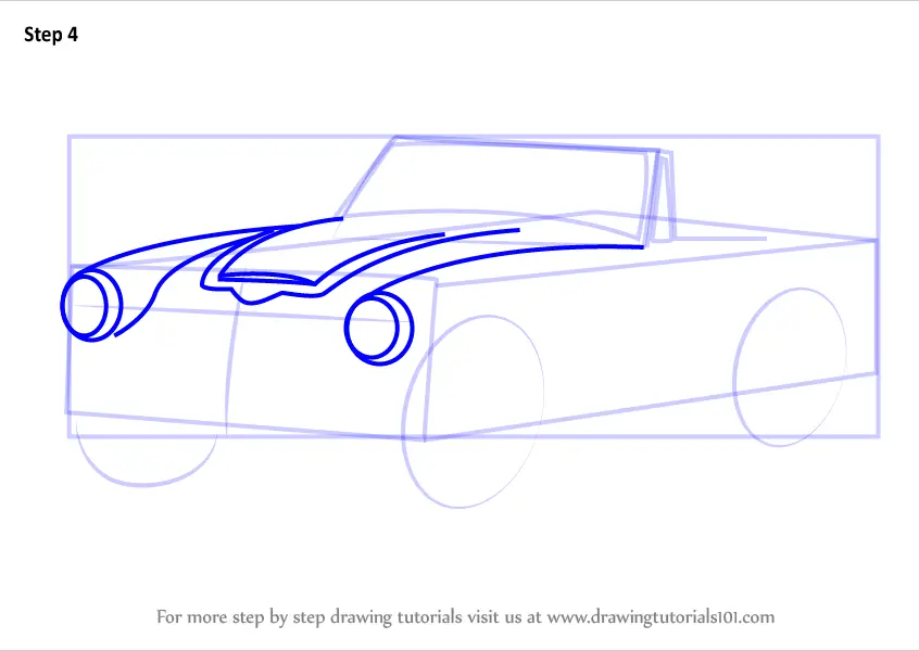 Learn How to Draw AustinHealey 3000 MK III (Sports Cars) Step by Step