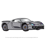 How to Draw a Porsche 918 Spyder