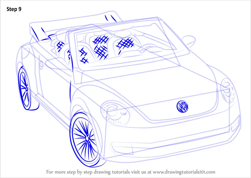 Как нарисовать volkswagen