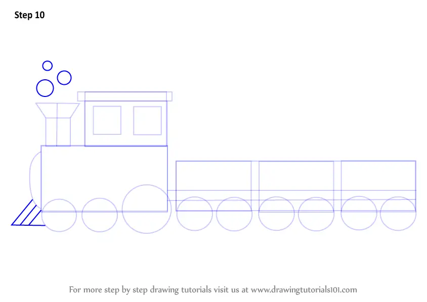 Learn How to Draw a Train for Kids Trains Step by Step Drawing 