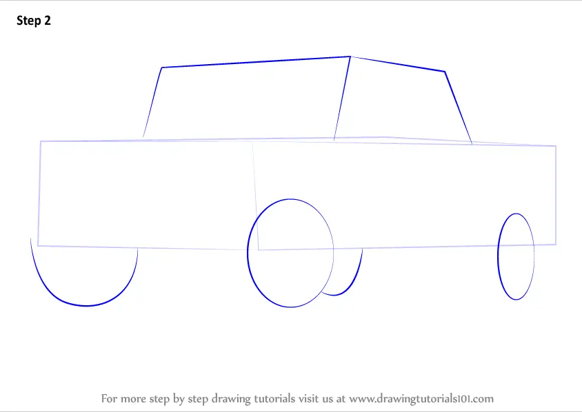 Learn How to Draw Ford F-150 Truck (Trucks) Step by Step : Drawing Tutorials