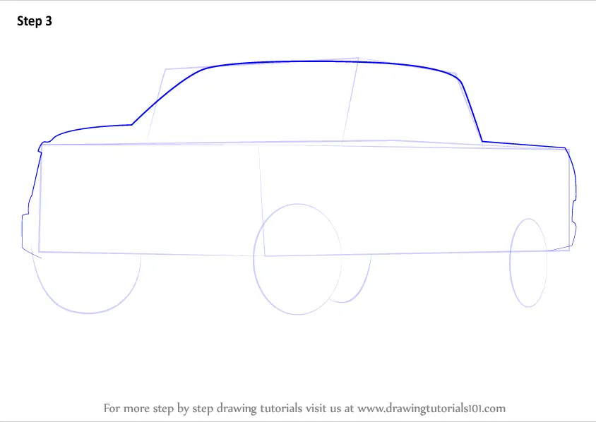 Learn How to Draw Ford F-150 Truck (Trucks) Step by Step : Drawing Tutorials