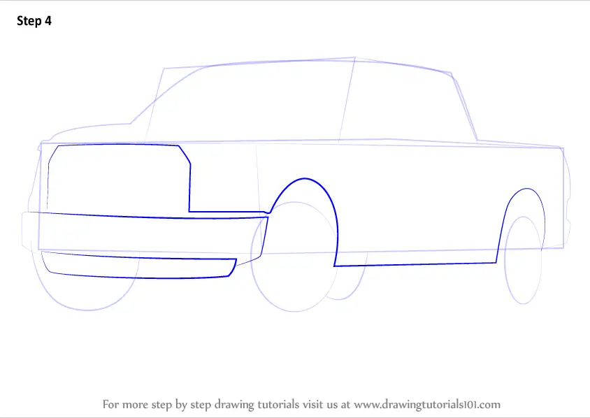 Learn How To Draw Ford F Truck Trucks Step By Step Drawing Tutorials