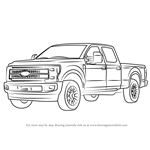 How to Draw Ford F350