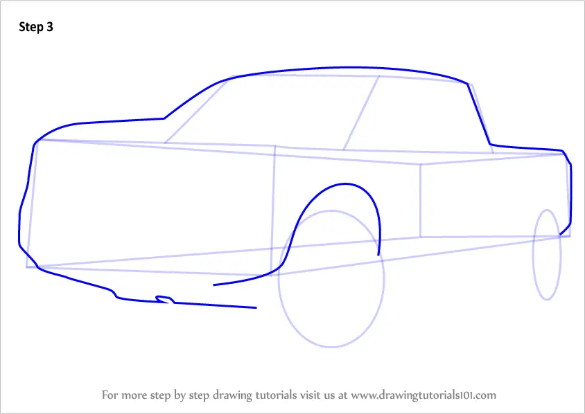 Learn How to Draw Nissan Titan Warrior Truck (Trucks) Step by Step