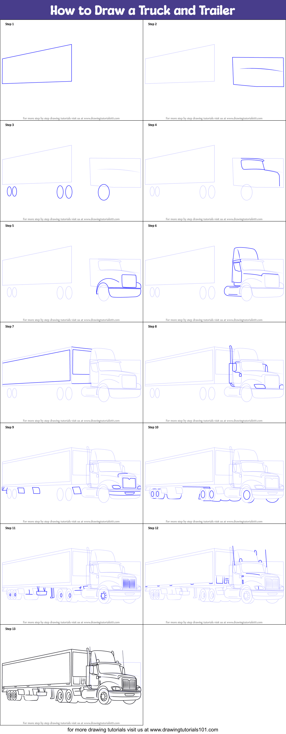 Amazing How To Draw A Trailer Step By Step of all time Check it out now 