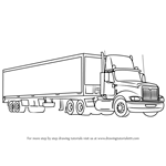 Learn How to Draw Peterbilt 379 Truck (Trucks) Step by Step : Drawing ...