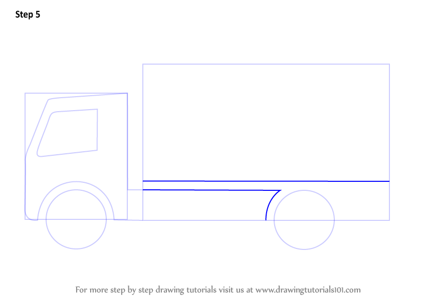 Learn How to Draw a Truck for Kids (Trucks) Step by Step : Drawing