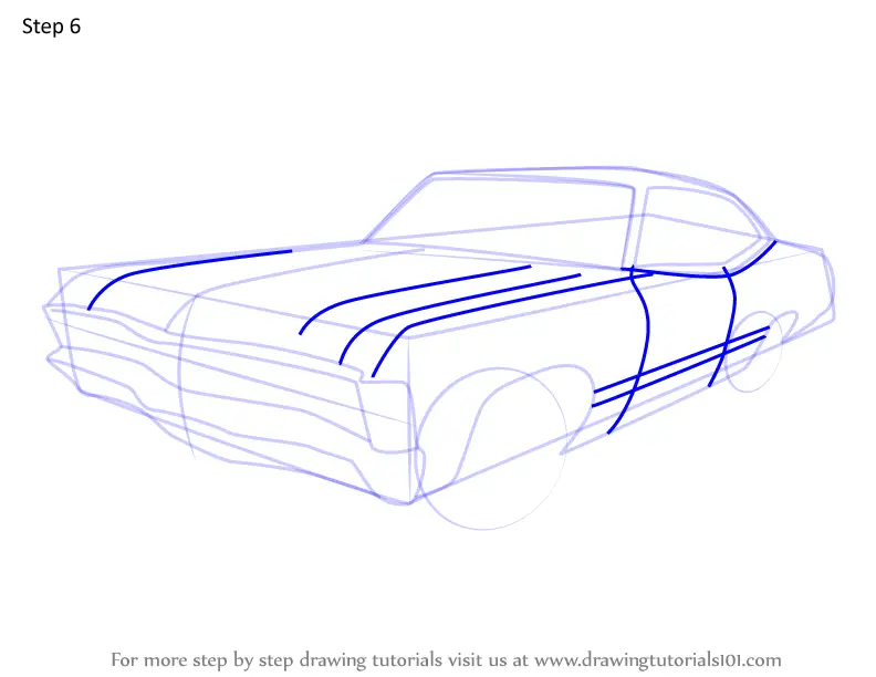 Learn How to Draw 1967 Chevrolet Impala (Vintage) Step by Step ...