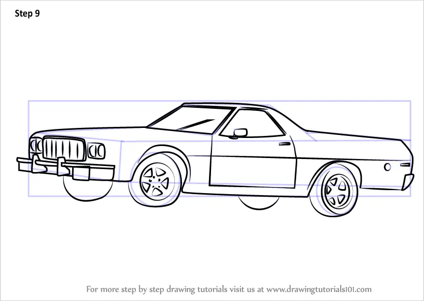 Learn How to Draw an Old Car (Vintage) Step by Step : Drawing Tutorials