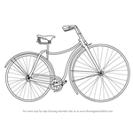 How to Draw Vintage Cycle