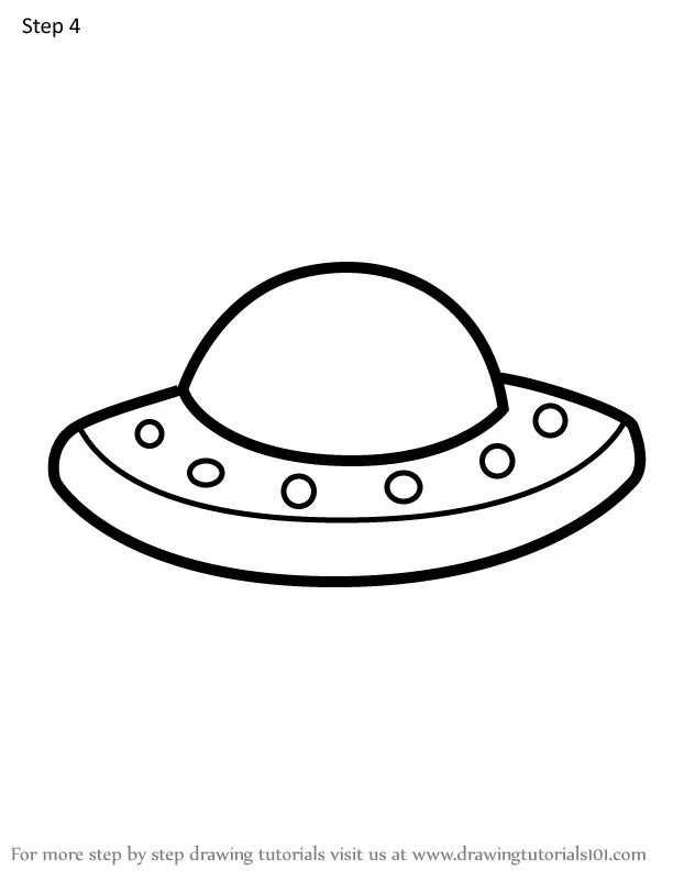 Learn How to Draw UFO from Among Us (Among Us) Step by Step : Drawing