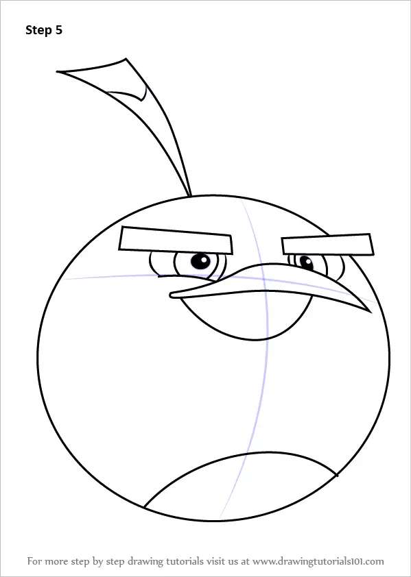 Learn how to draw a Blue Bird  Angry bird drawings