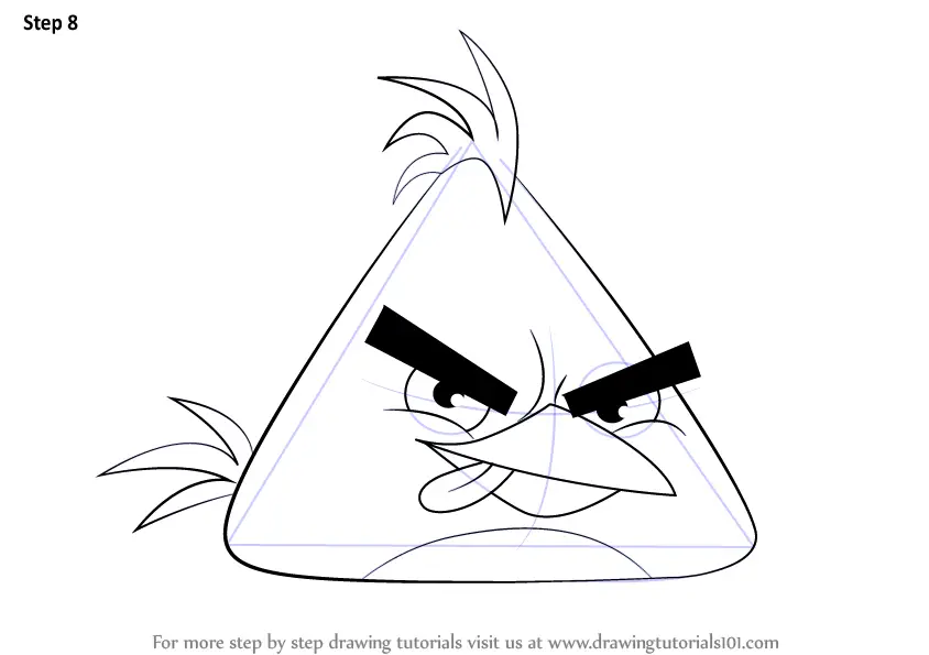Learn How to Draw Chuck from Angry Birds (Angry Birds) Step by Step ...