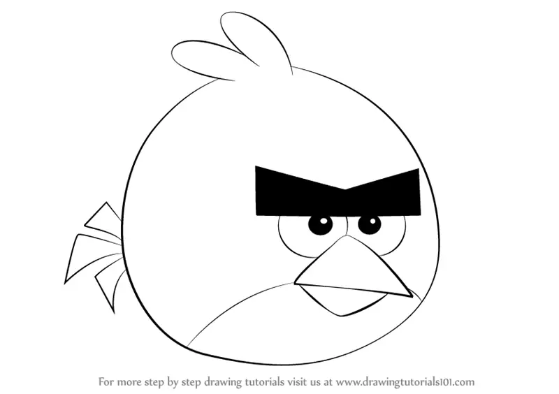 angry birds drawing for kids