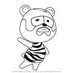 How to Draw Barold from Animal Crossing