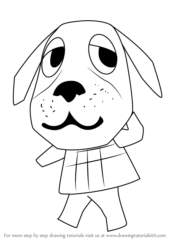 Step by Step How to Draw Bea from Animal Crossing : DrawingTutorials101.com