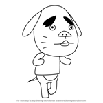 How to Draw Benjamin from Animal Crossing