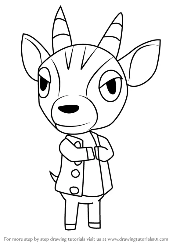 Learn How to Draw Bruce from Animal Crossing (Animal Crossing) Step by ...