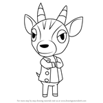 How to Draw Bruce from Animal Crossing