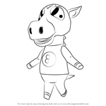 How to Draw Buck from Animal Crossing
