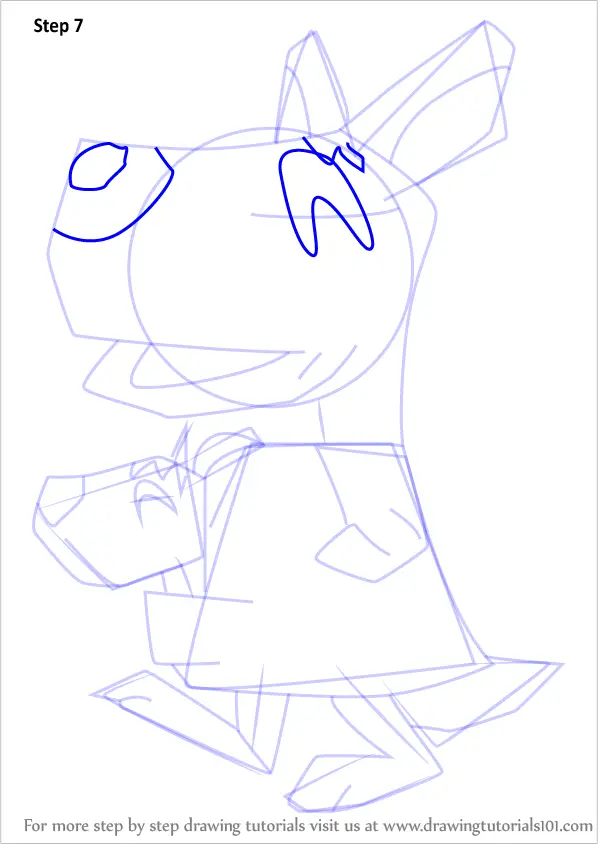 Step by Step How to Draw Carrie from Animal Crossing ...