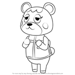 How to Draw Charlise from Animal Crossing
