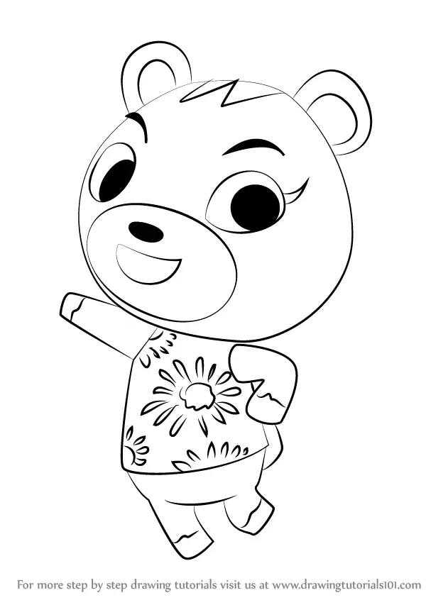Learn How to Draw Cheri from Animal Crossing (Animal Crossing) Step by ...