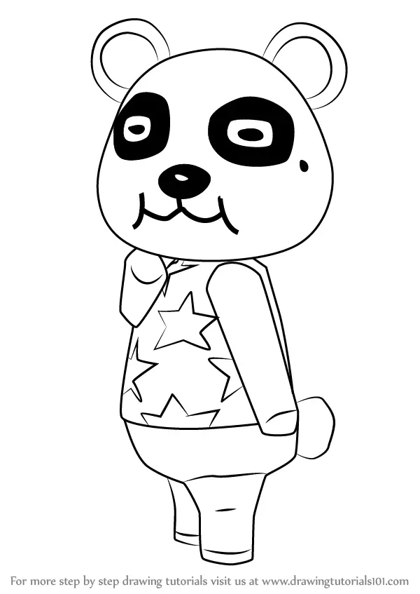 Learn How to Draw Chow from Animal Crossing (Animal Crossing) Step by ...