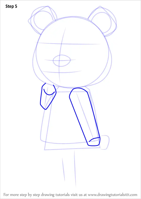 Step by Step How to Draw Chow from Animal Crossing ...