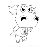 How to Draw Chuck from Animal Crossing