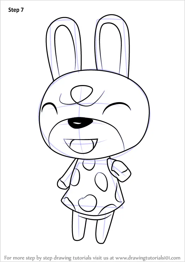 Step by Step How to Draw Claude from Animal Crossing ...