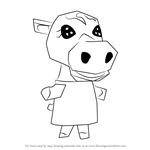 How to Draw Cleo from Animal Crossing