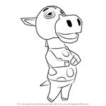 How to Draw Clyde from Animal Crossing