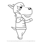How to Draw Colton from Animal Crossing
