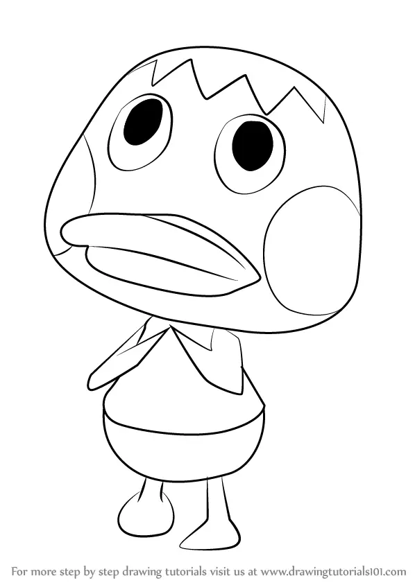 Learn How to Draw Deena from Animal Crossing (Animal Crossing) Step by