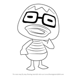 How to Draw Derwin from Animal Crossing
