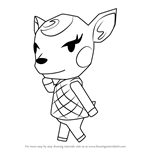 How to Draw Diana from Animal Crossing