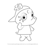 How to Draw Elina from Animal Crossing