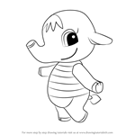 How to Draw Eloise from Animal Crossing