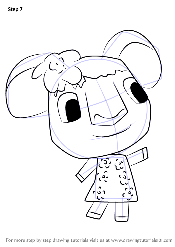 Step by Step How to Draw Faith from Animal Crossing ...