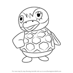 How to Draw Flo from Animal Crossing