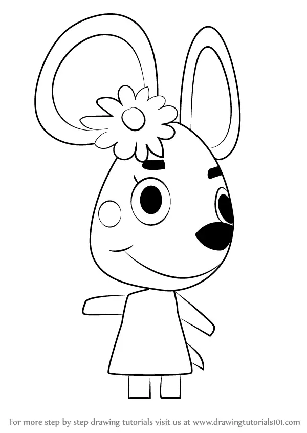 Learn How to Draw Flossie from Animal Crossing (Animal Crossing) Step ...