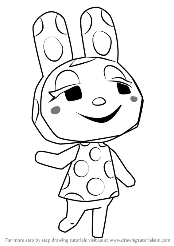 Learn How to Draw Francine from Animal Crossing (Animal Crossing) Step ...