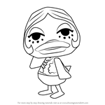 How to Draw Gloria from Animal Crossing